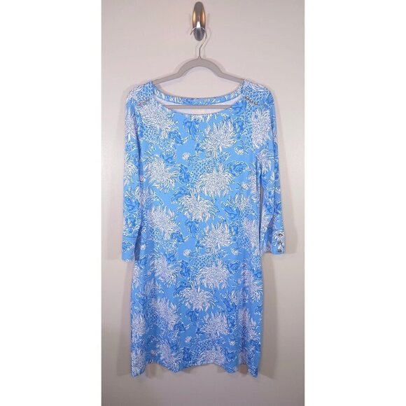 Lilly Pulitzer Dresses & Skirts - Lilly Pulizter Sophie Floral UPF 50+ Beach Coastal Stretch Dress Size L NWT